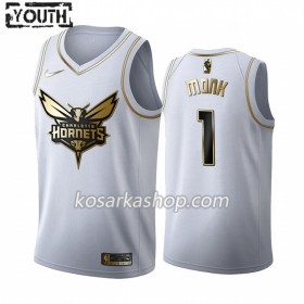 Dres Charlotte Hornets Malik Monk 1 Nike 2019-20 Bijela Golden Edition Swingman - Dječji